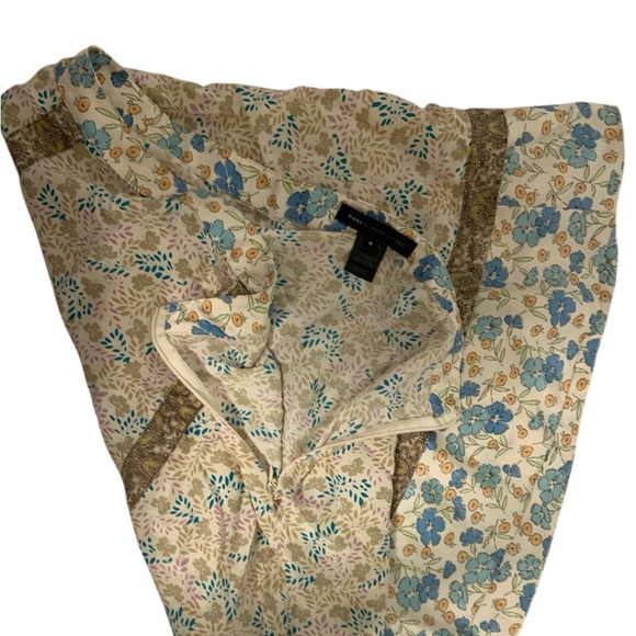 Marc by Marc Jacobs Silk Skirt Patchwork Floral Midlength - Picture 8 of 11